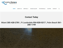 Tablet Screenshot of installingterrazzo.com